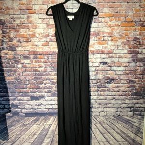 🐃Sabine black v neck maxi dress s